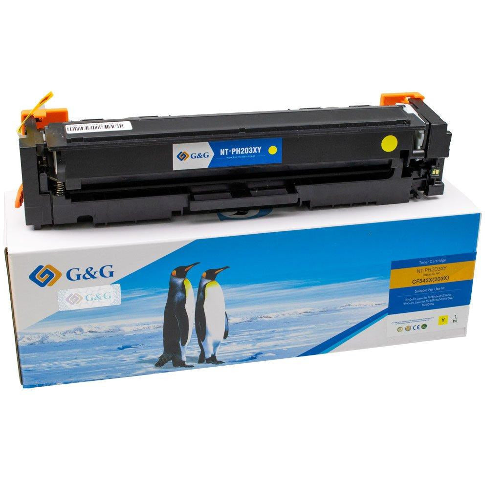 G&G Ninestar samheitahylki: HP 203X/ CF542X Gult