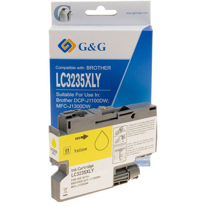 G&G Ninestar samheitahylki: Brother LC-3235XL-Y Gult
