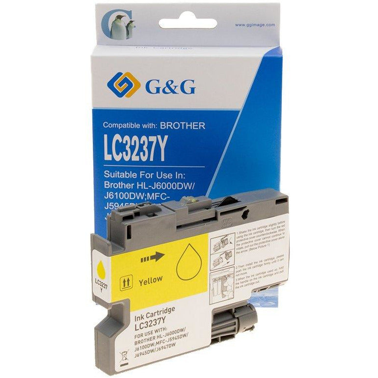 G&G Ninestar samheitahylki: Brother LC-3237Y Gult