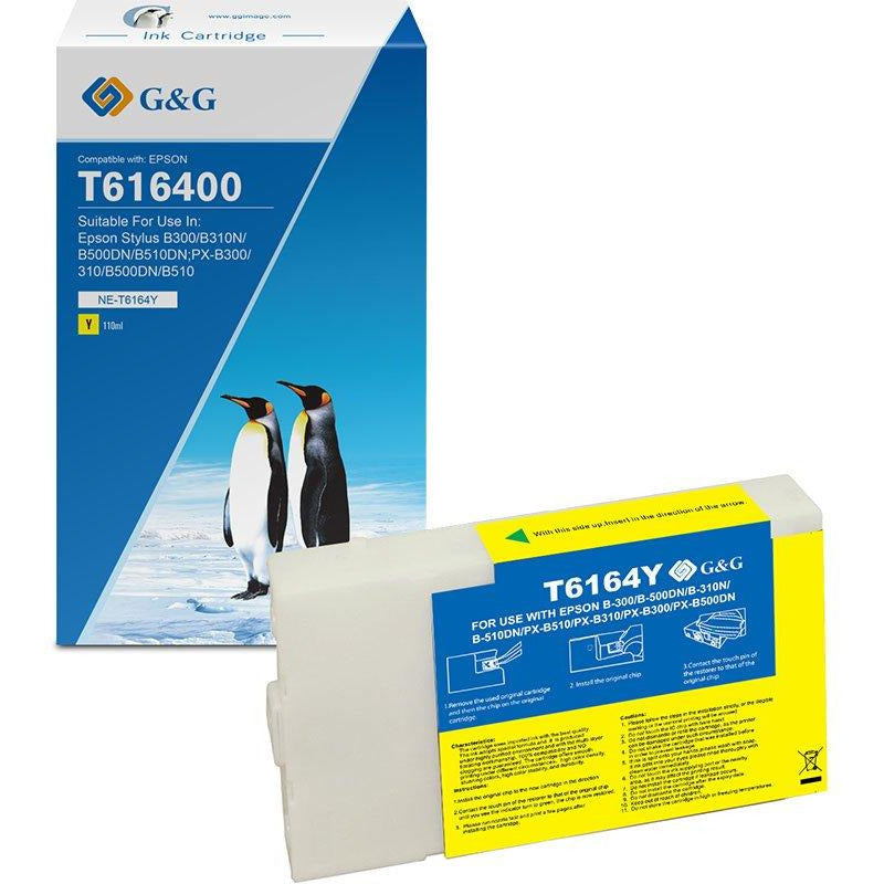 G&G Ninestar Premium samheitahylki: Epson T6164/ C13T616400 Gult