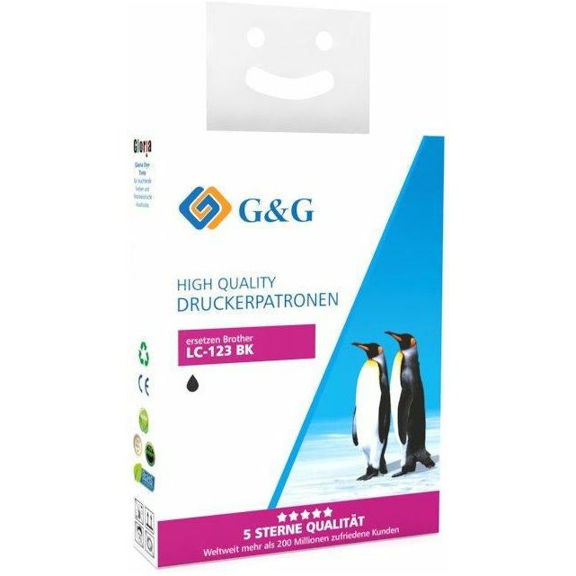 G&G Ninestar samheitahylki: Brother LC-127XLBK Svart