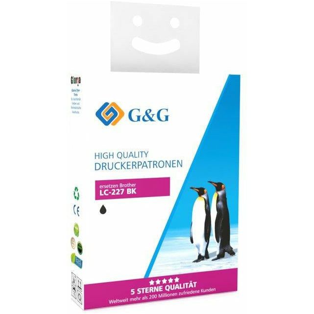 G&G Ninestar samheitahylki: Brother LC-227XLBK Svart