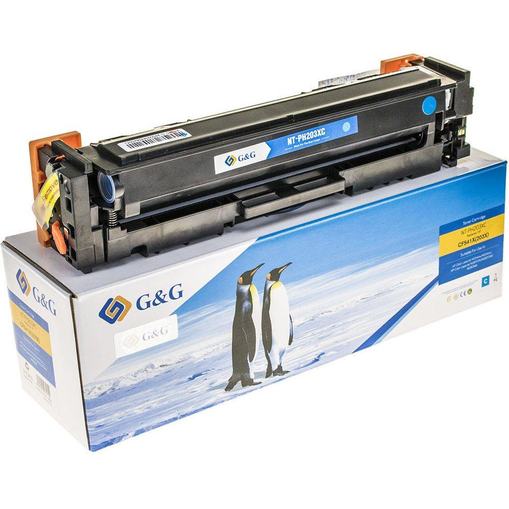 G&G Ninestar universal samheitahylki: HP 201X/ CF401X - Canon 054H - Blátt