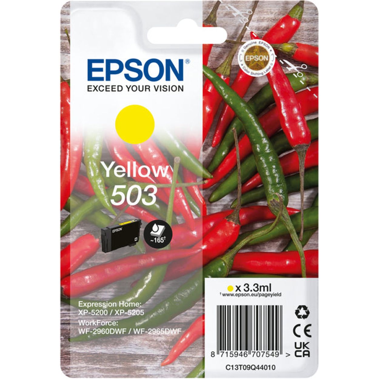 EPSON 503 blekhylki gult C13T09Q44010 Epson XP-5200