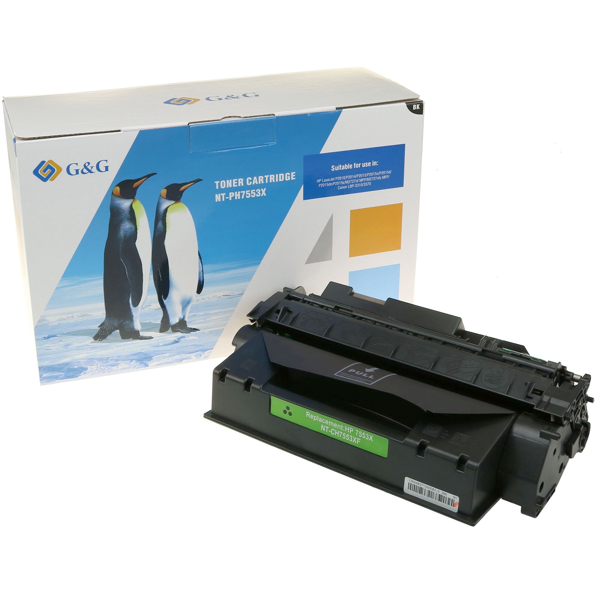 G&G Ninestar XL samheitahylki: HP 53X/ Q7553X Svart