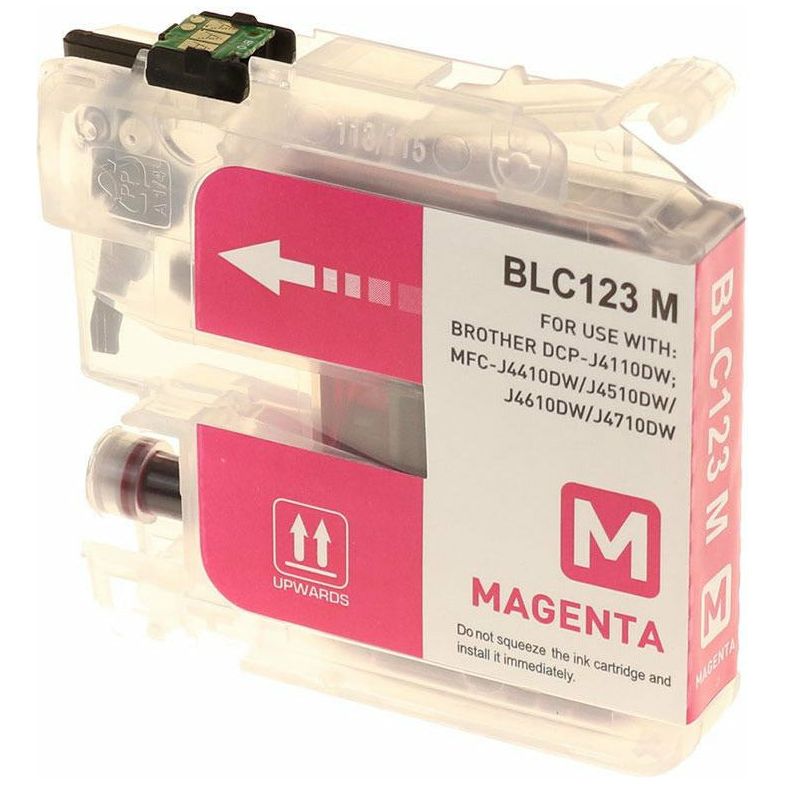 G&G Ninestar samheitahylki: Brother LC-123M Rautt