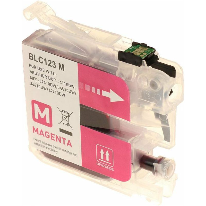 G&G Ninestar samheitahylki: Brother LC-123M Rautt