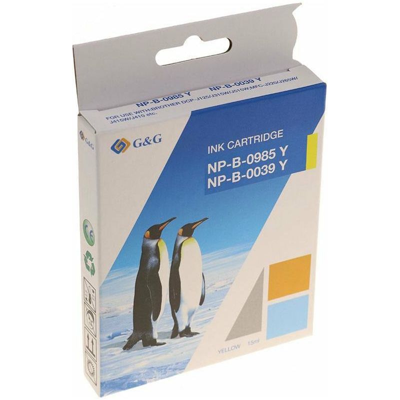 G&G Ninestar samheitahylki: Brother LC-985Y Gult