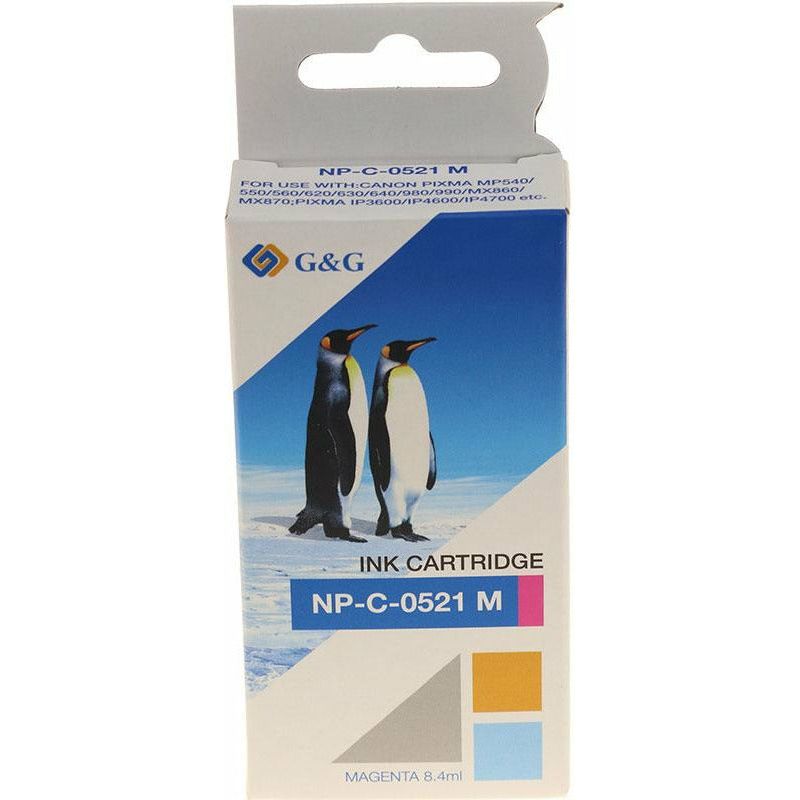 G&G Ninestar samheitahylki: Canon CLI-521M Rautt