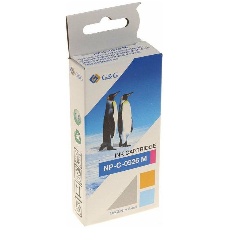 G&G Ninestar samheitahylki: Canon CLI-526M Rautt