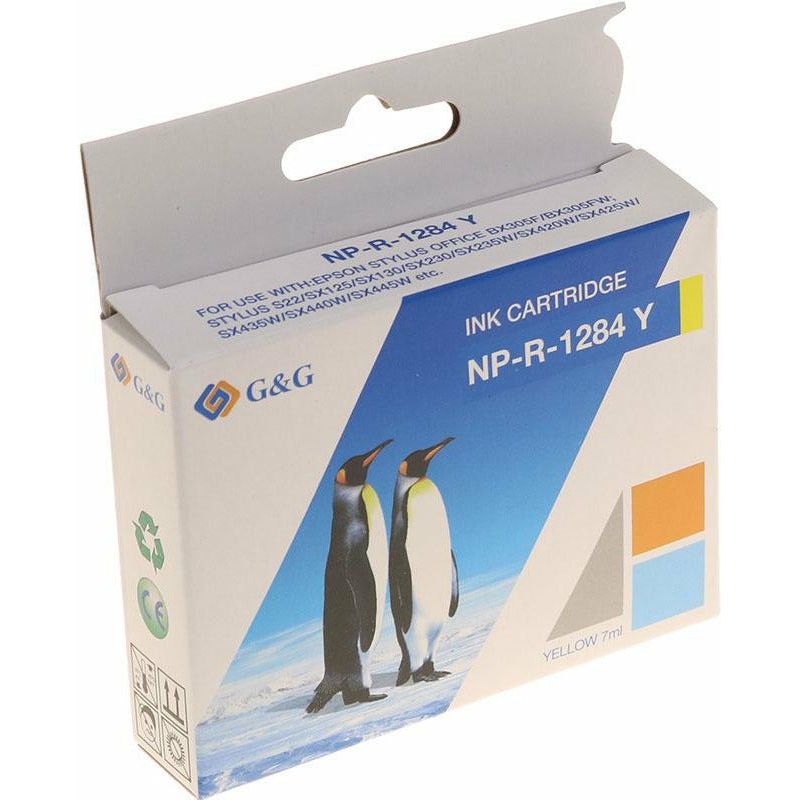 G&G Ninestar samheitahylki: Epson T1284 Gult