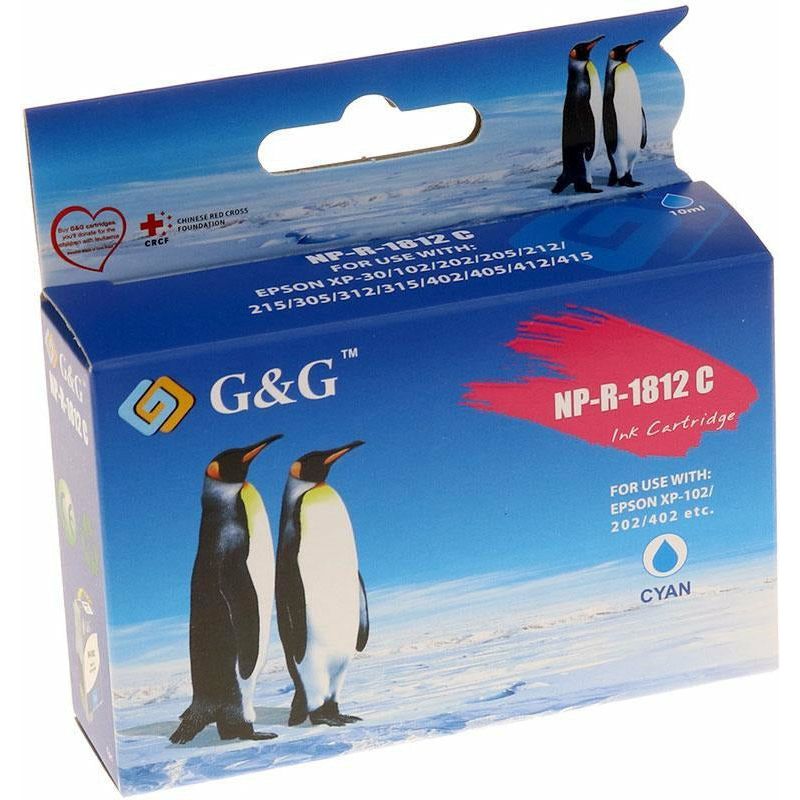 G&G Ninestar samheitahylki: Epson 18XL Blátt