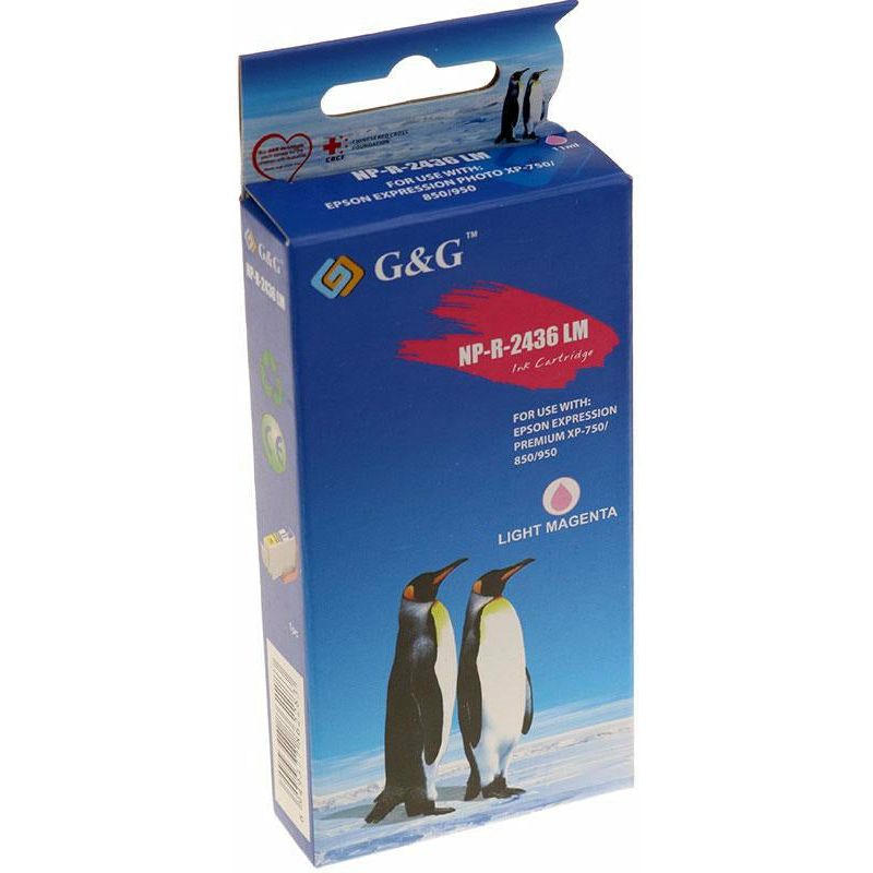 G&G Ninestar samheitahylki: Epson 24XL ljósrautt