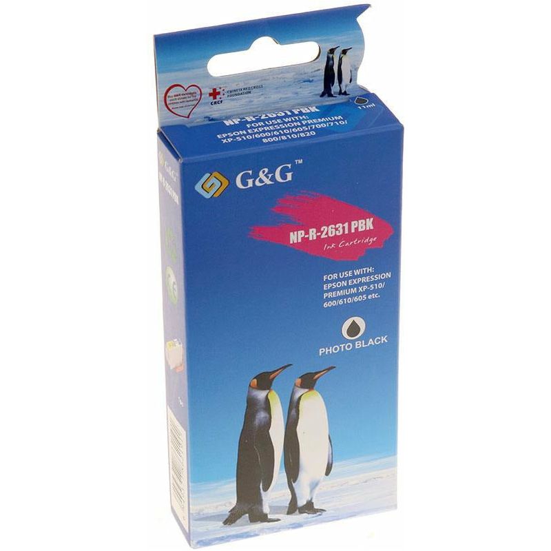 G&G Ninestar samheitahylki: Epson 26XL Photo-Svart