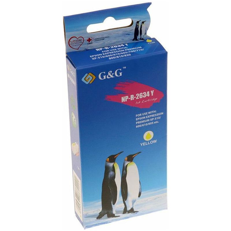 G&G Ninestar samheitahylki: Epson 26XL Gult