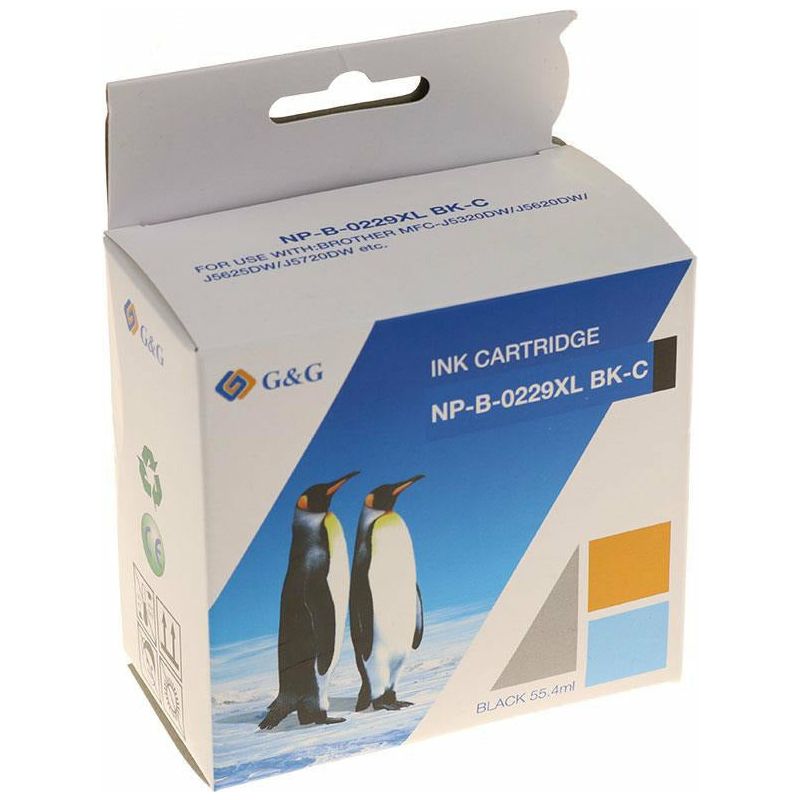 G&G Ninestar samheitahylki: Brother LC-229XLBK Svart