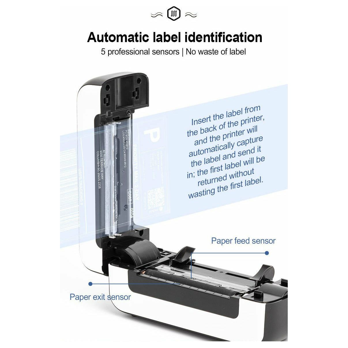 Aimo AM-246s límmiðaprentari fyrir sendingar ofl.