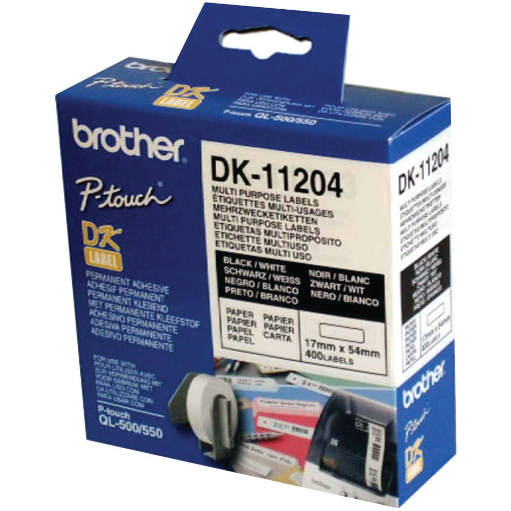 Brother DK límmiðar DK-11204 (17mm x 54mm) límmiðar (400 límmiðar)