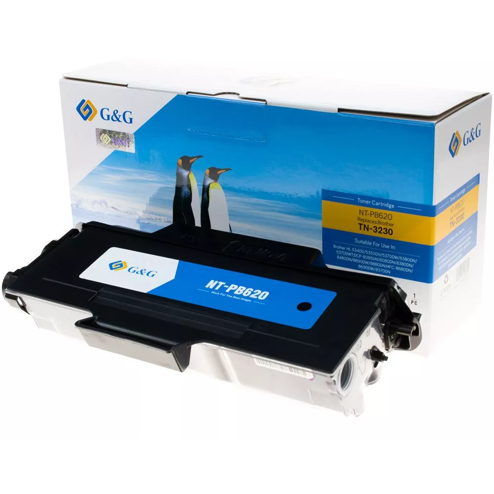 G&G Ninestar samheitahylki: Brother TN-3230 (3.000 síður) Svart
