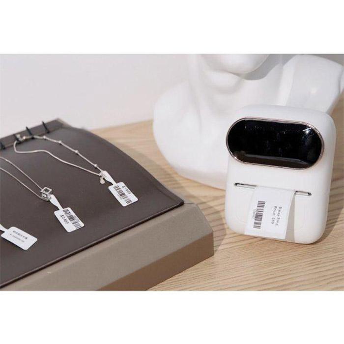 Límmiðar Fyrir Aimo M110 og M220 til að merkja skartgripi ofl. - 30mm*25mm+45mm - 100 stk.