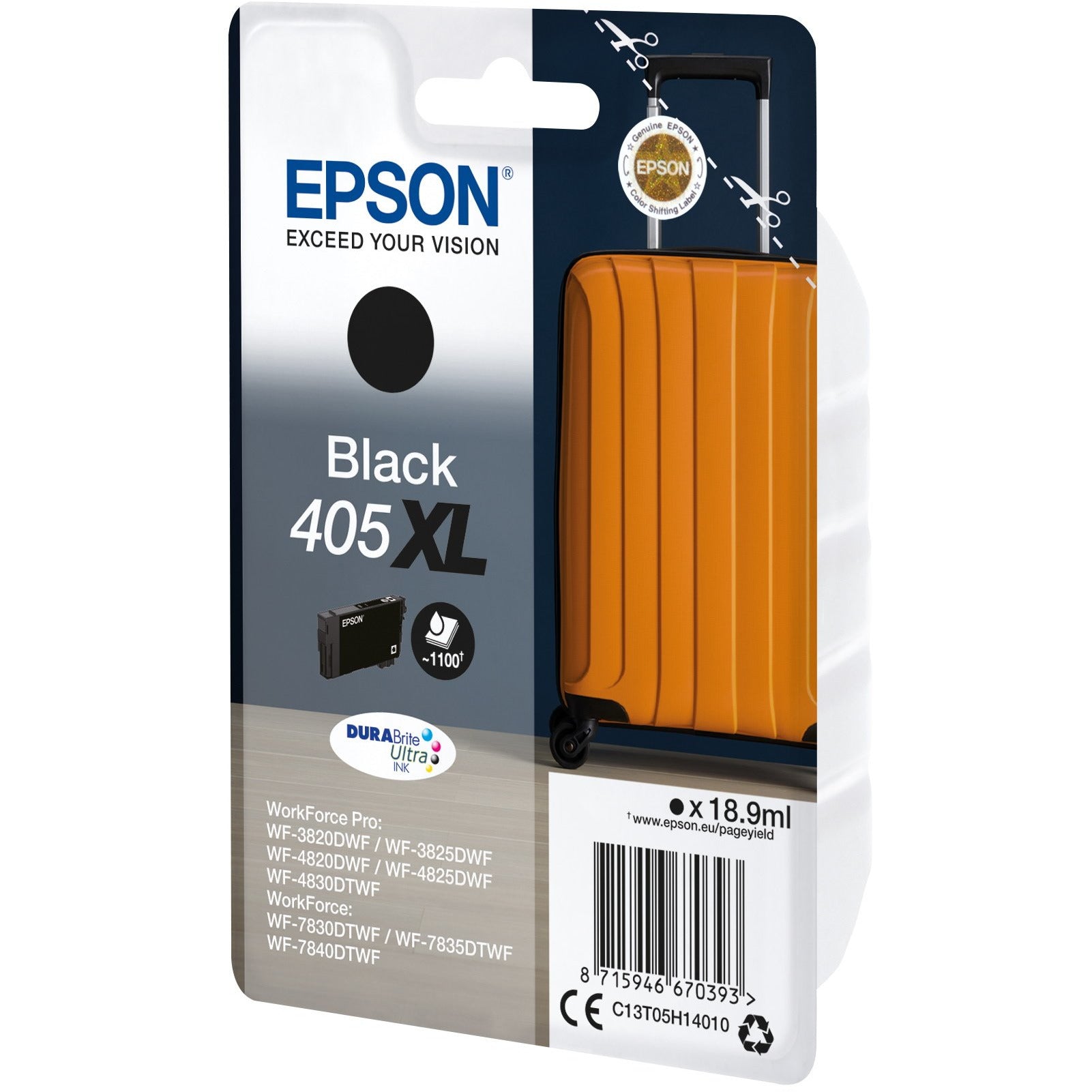 EPSON 405XL BLACK blekhylki 18.9ML
