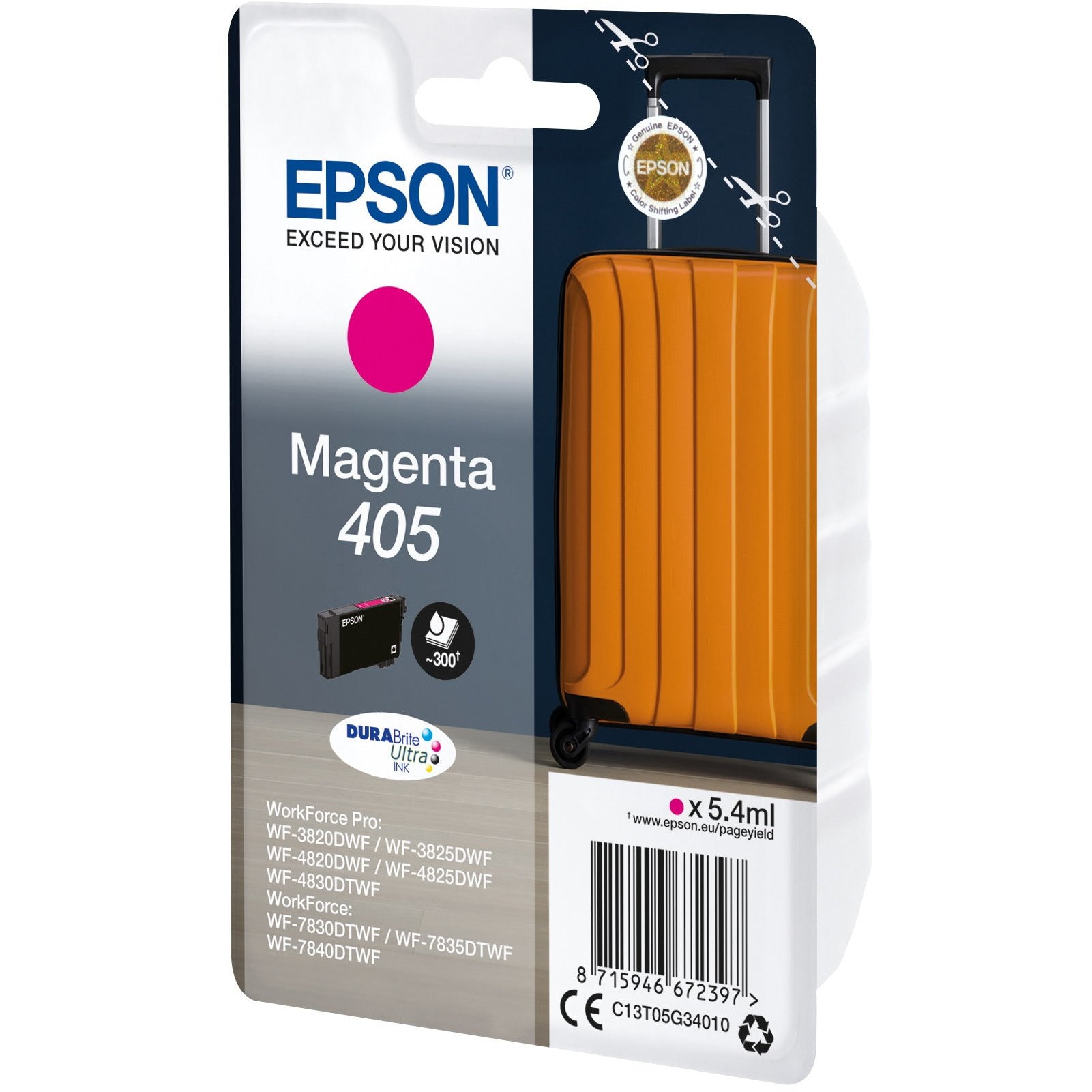 EPSON 405 rautt – standard stærð blekhylki