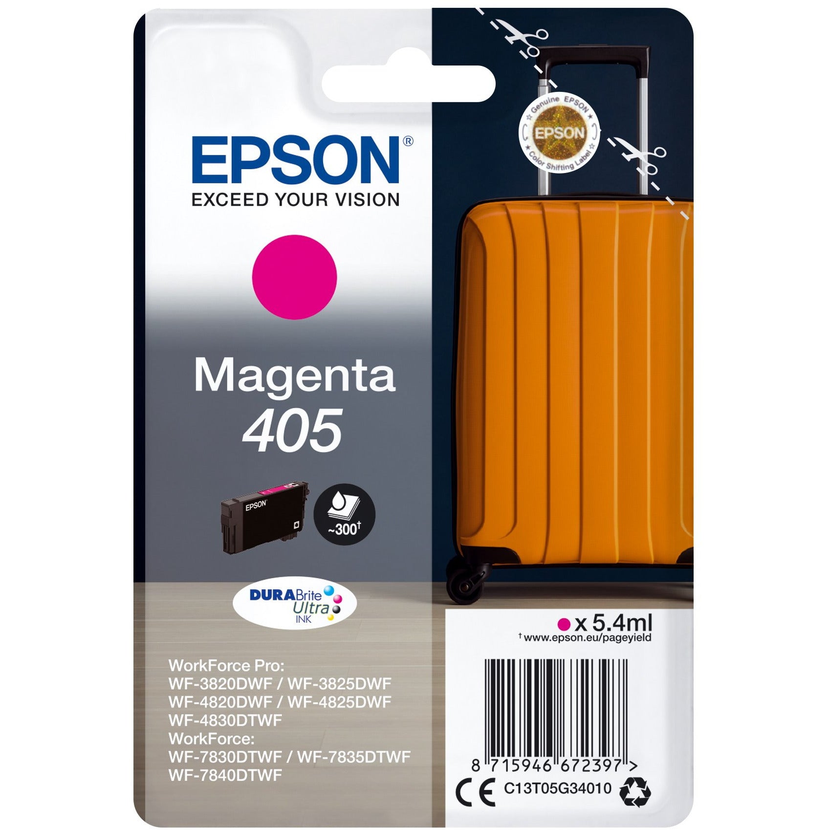 EPSON 405 rautt – standard stærð blekhylki