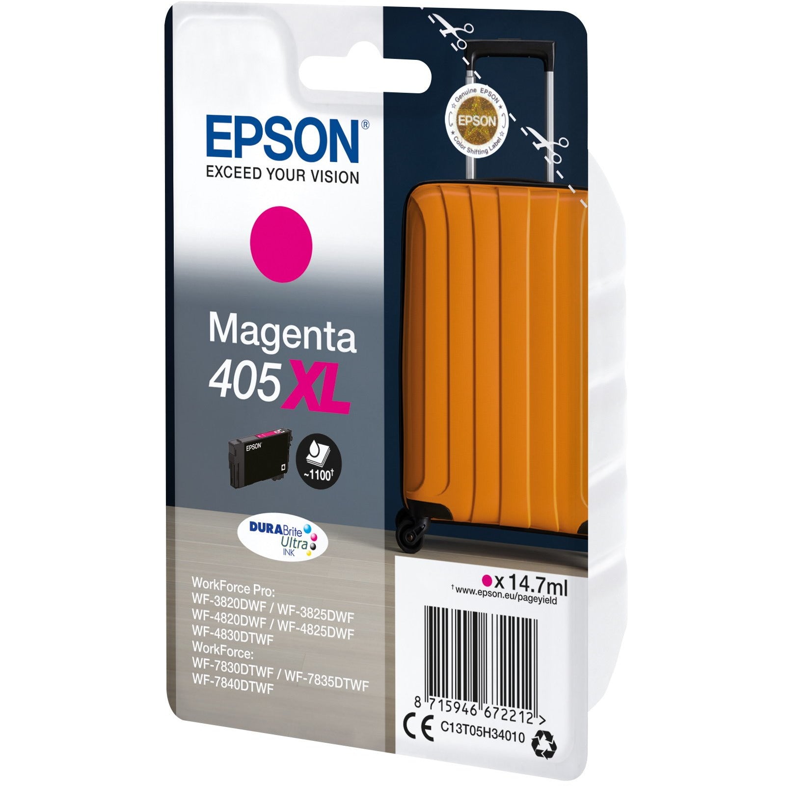 EPSON 405XL rautt blekhylki 14.7 ML