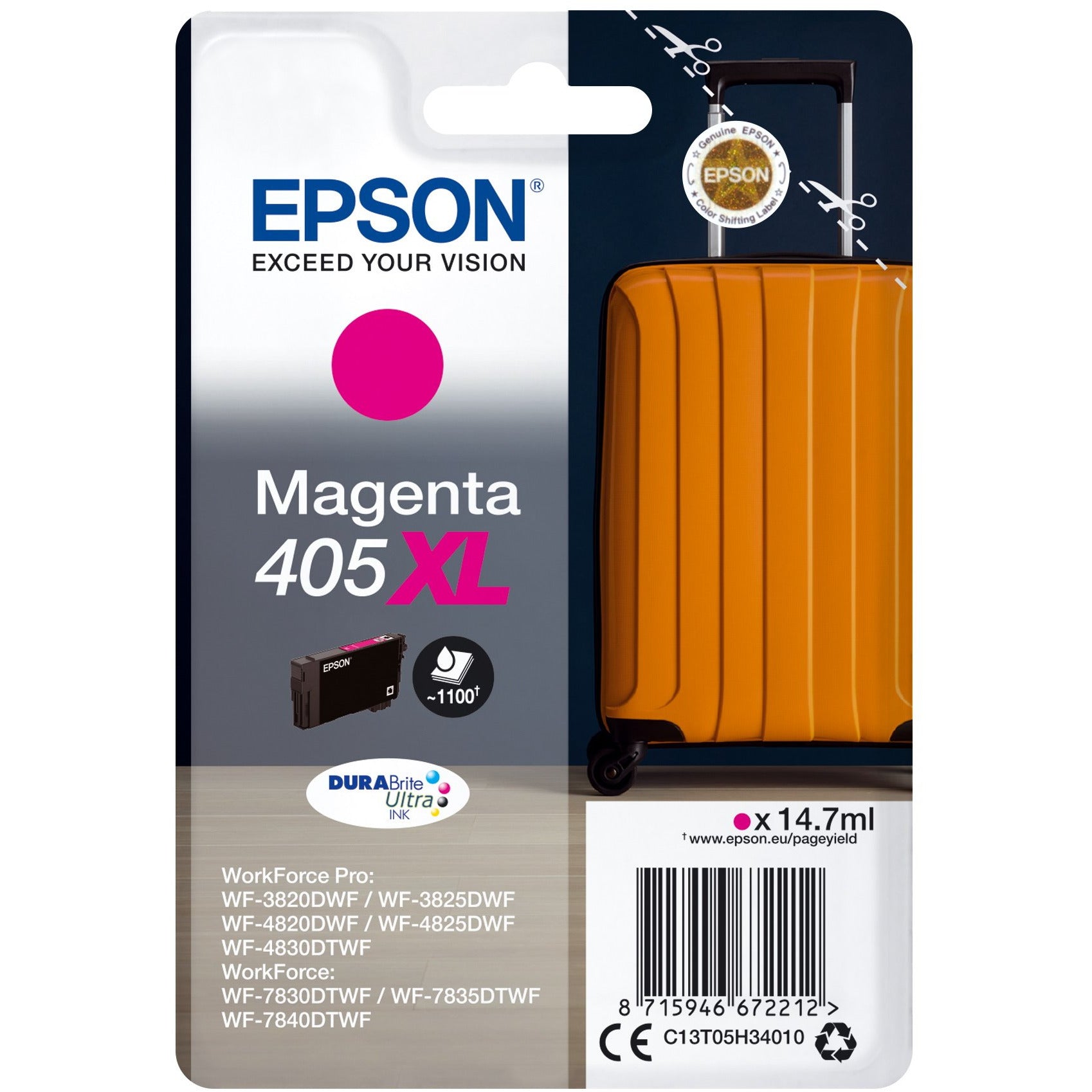 EPSON 405XL rautt blekhylki 14.7 ML