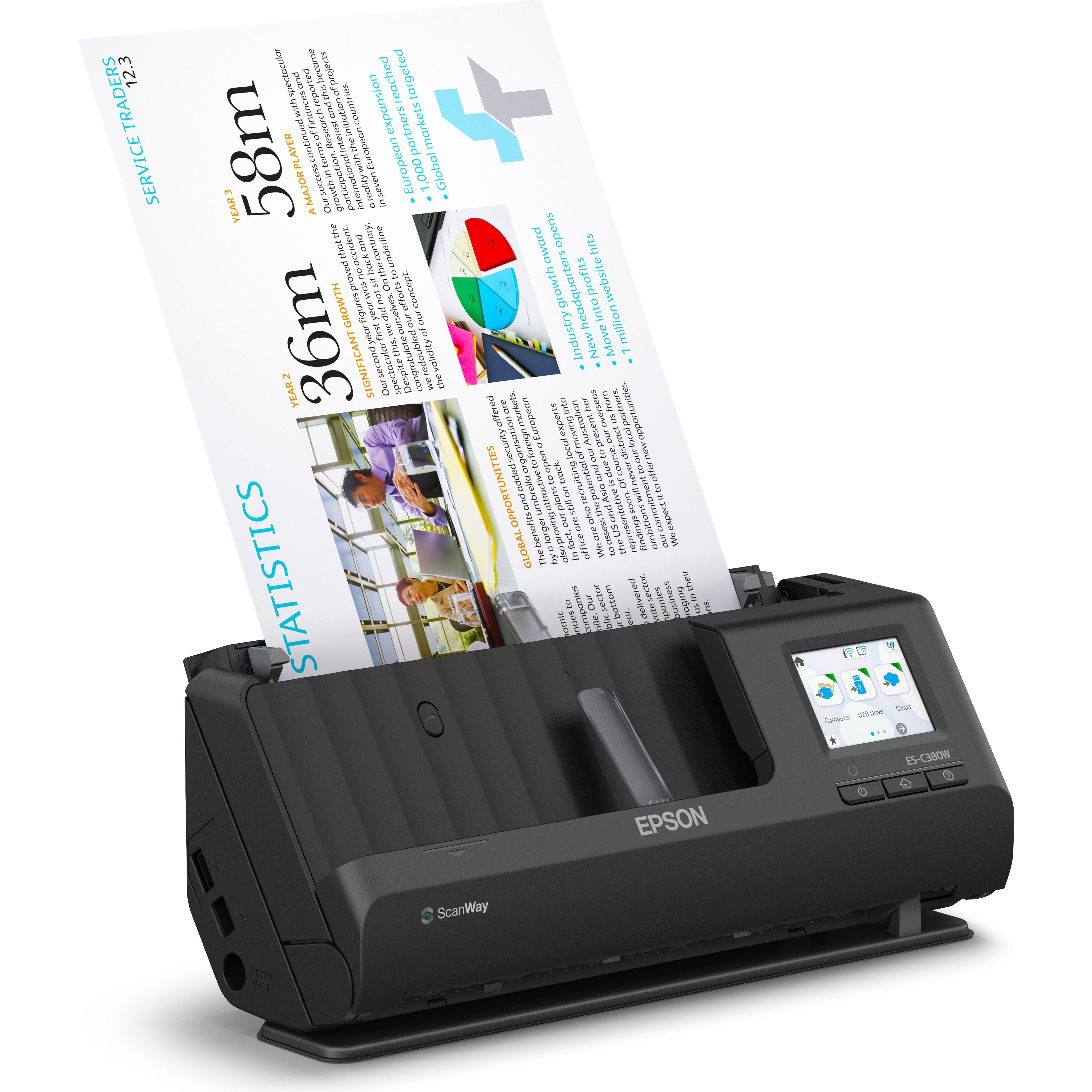Epson Workforce ES-C380W compact networkscanner