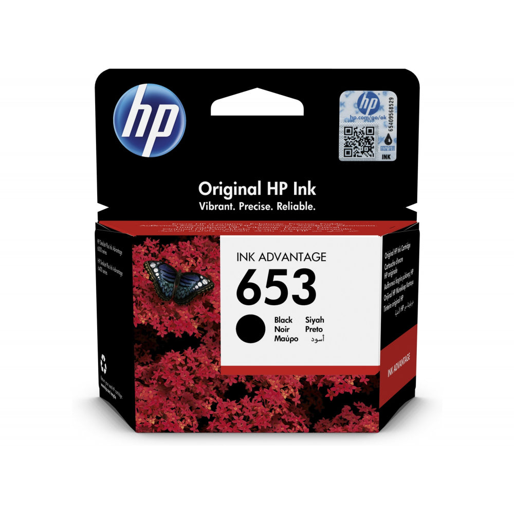 HP 3YM75AE 653 svart blekhylki