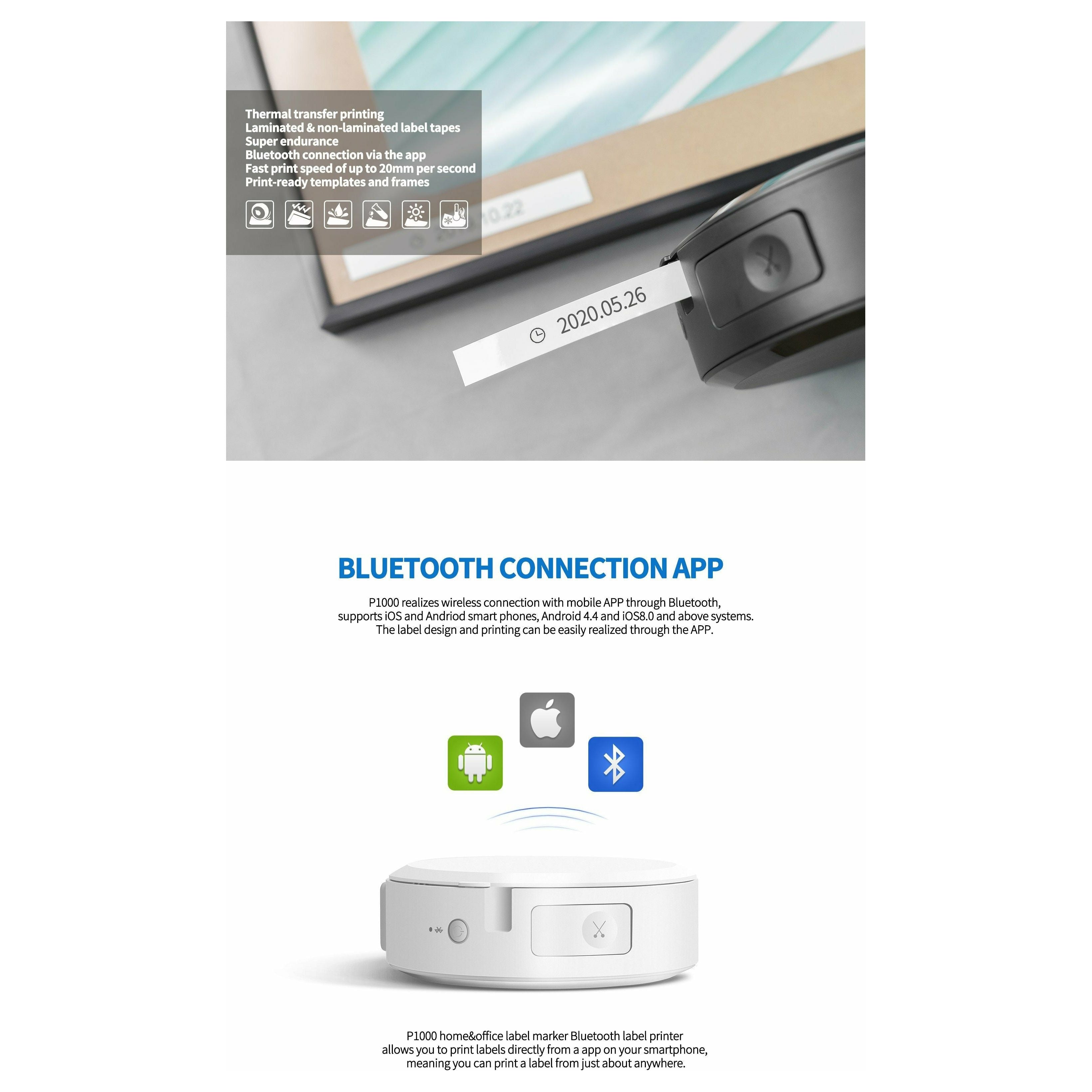 Aimo P1000 Bluetooth merkivél - hvít