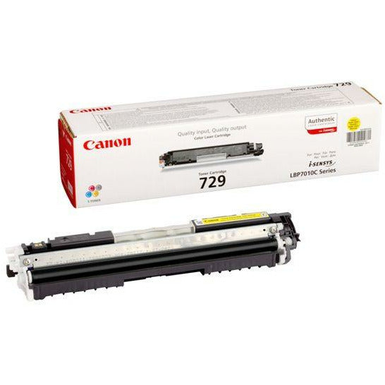 Canon 729 (Prentar: 1,000 síður) gult dufthylki