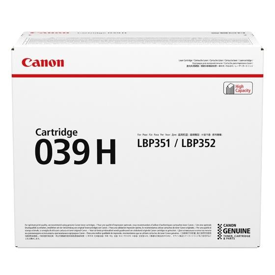 Canon toner 039H svart 25.000 blaðsíður