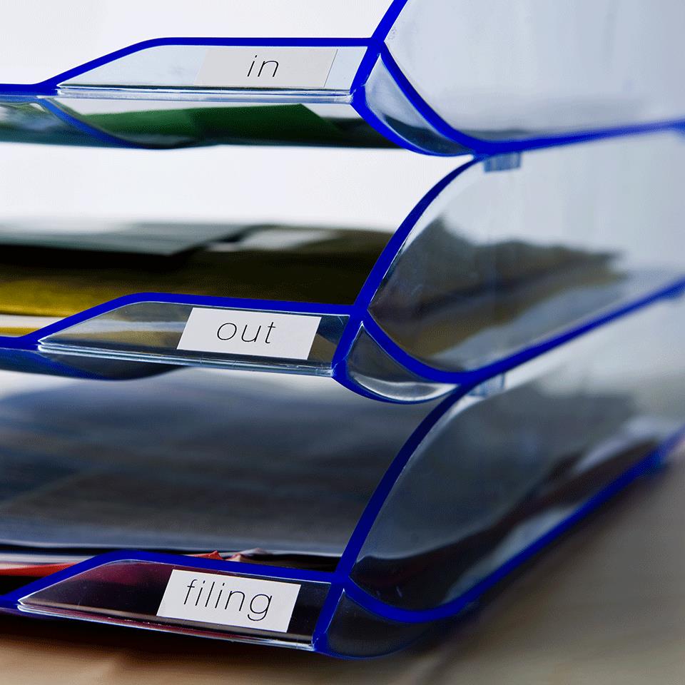 Brother DK límmiðar DK-22214 (12mm x 30.48m) (svart á hvítu)