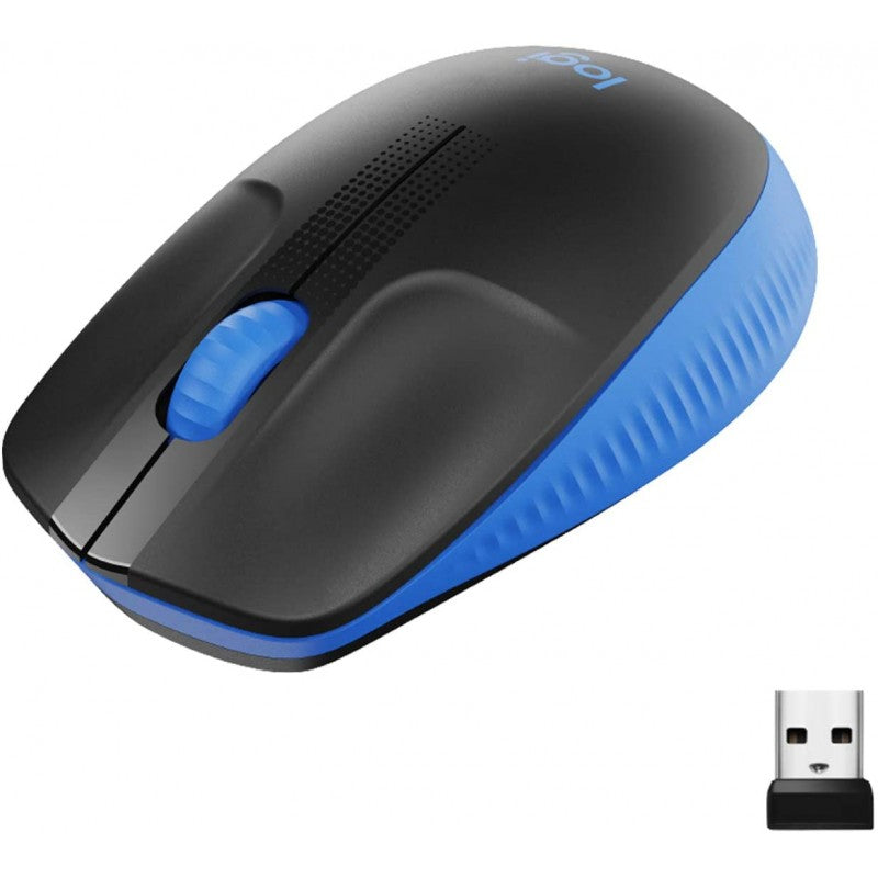 Logitech M190 (1000dpi) Full-Size þriggja takka þráðlaus mús (blue)