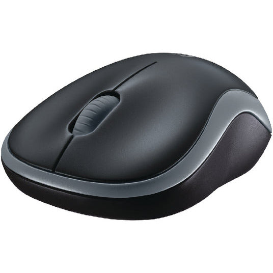 Logitech M185 (1000dpi) Compact þriggja takka þráðlaus mús (svört/grá)