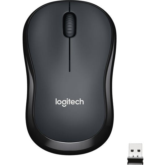 Logitech SILENT M220 (1000dpi) þriggja takka þráðlaus optical mús (kol)
