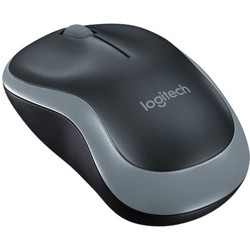 Logitech M185 (1000dpi) Compact þriggja takka þráðlaus mús (svört/grá)