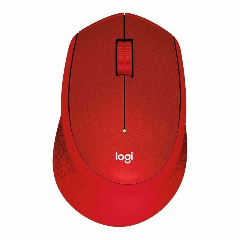 Logitech SILENT Plus M330 (1000dpi) þriggja takka þráðlaus optical mús (rauð)