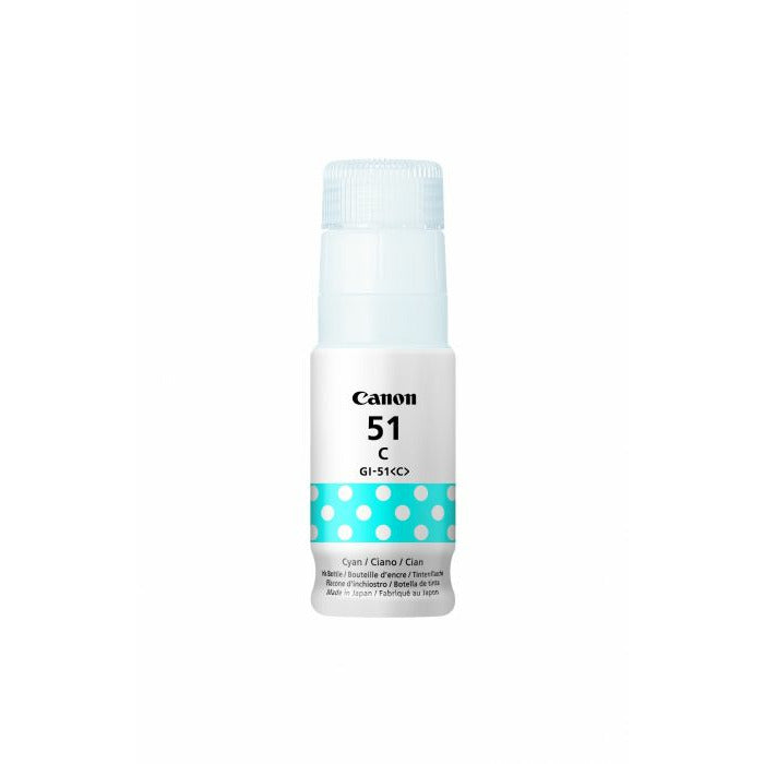 Canon GI-51C (Prentar: 7,700 síður) 70ml blátt blekflaska