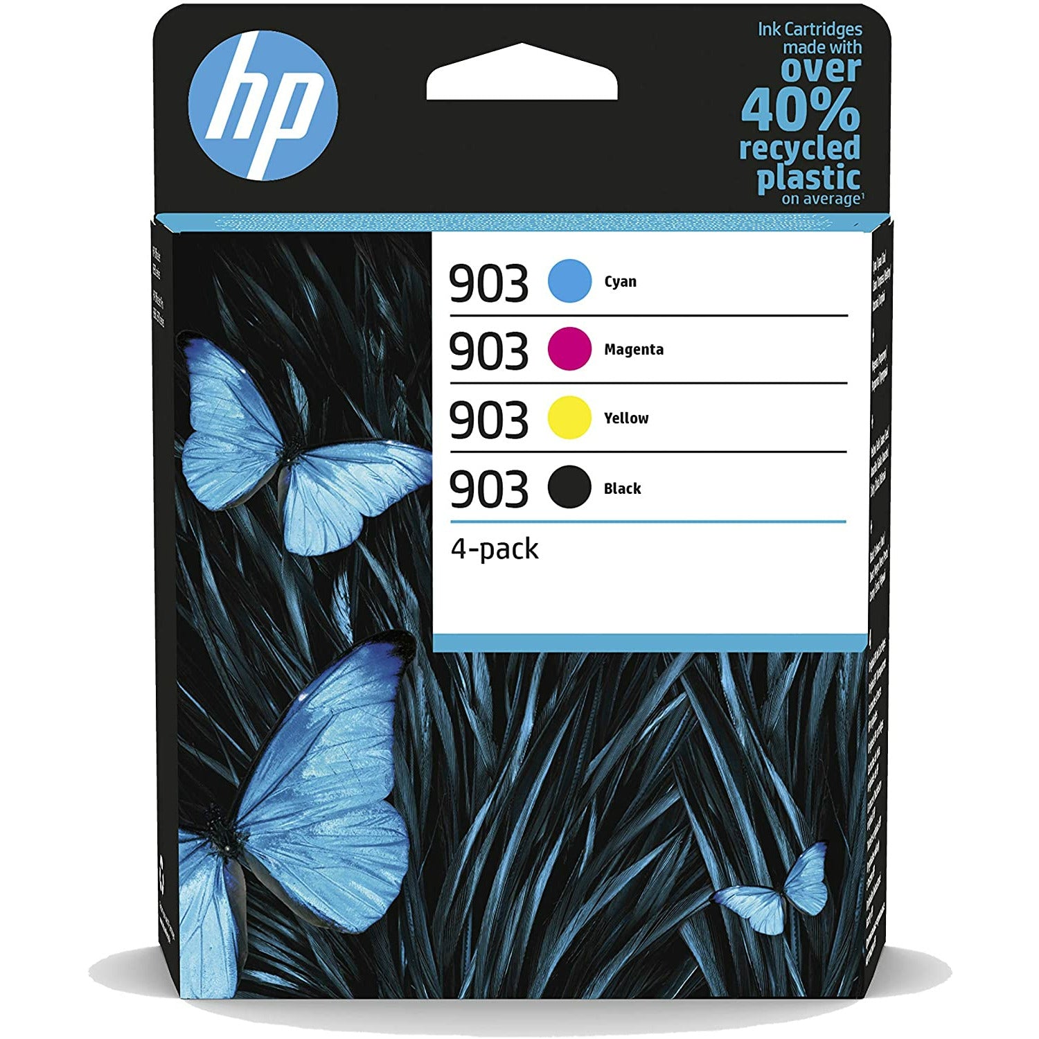 HP 903 (Prentar: svart 300 síður / lita 315 síður) svart/blátt/rautt/gult blekhylki - Pack of 4 Cartridges