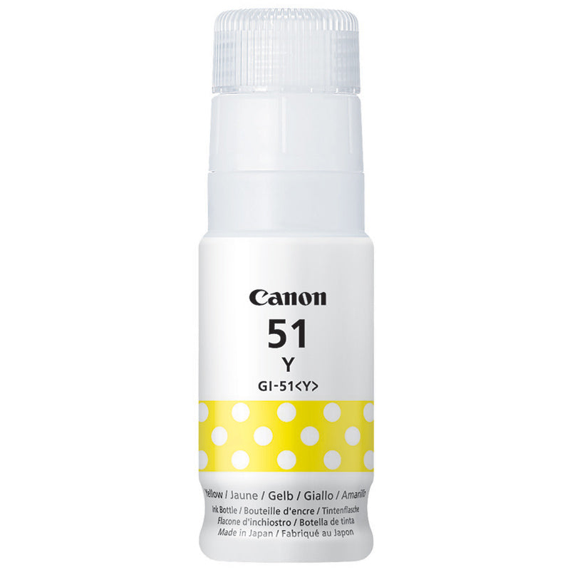 Canon GI-51Y (Prentar: 7,700 síður) 70ml gult blekflaska