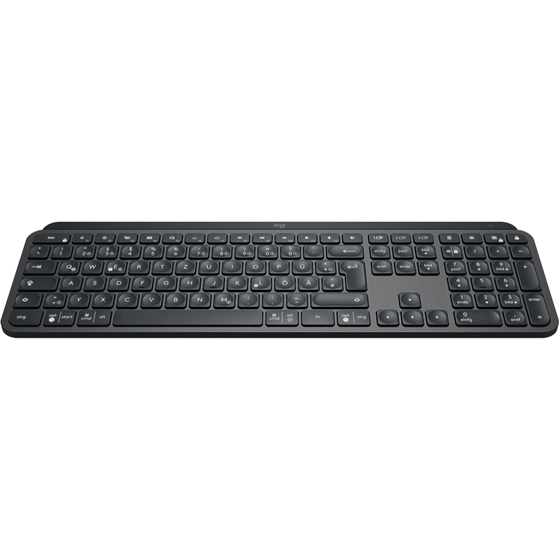 MX Keys Advanced Wireless Illuminated Keyboard, Graphite (No
