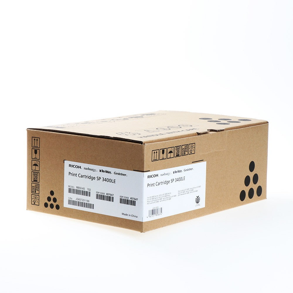 Ricoh Toner 407647 standard capacity SP3400LE black