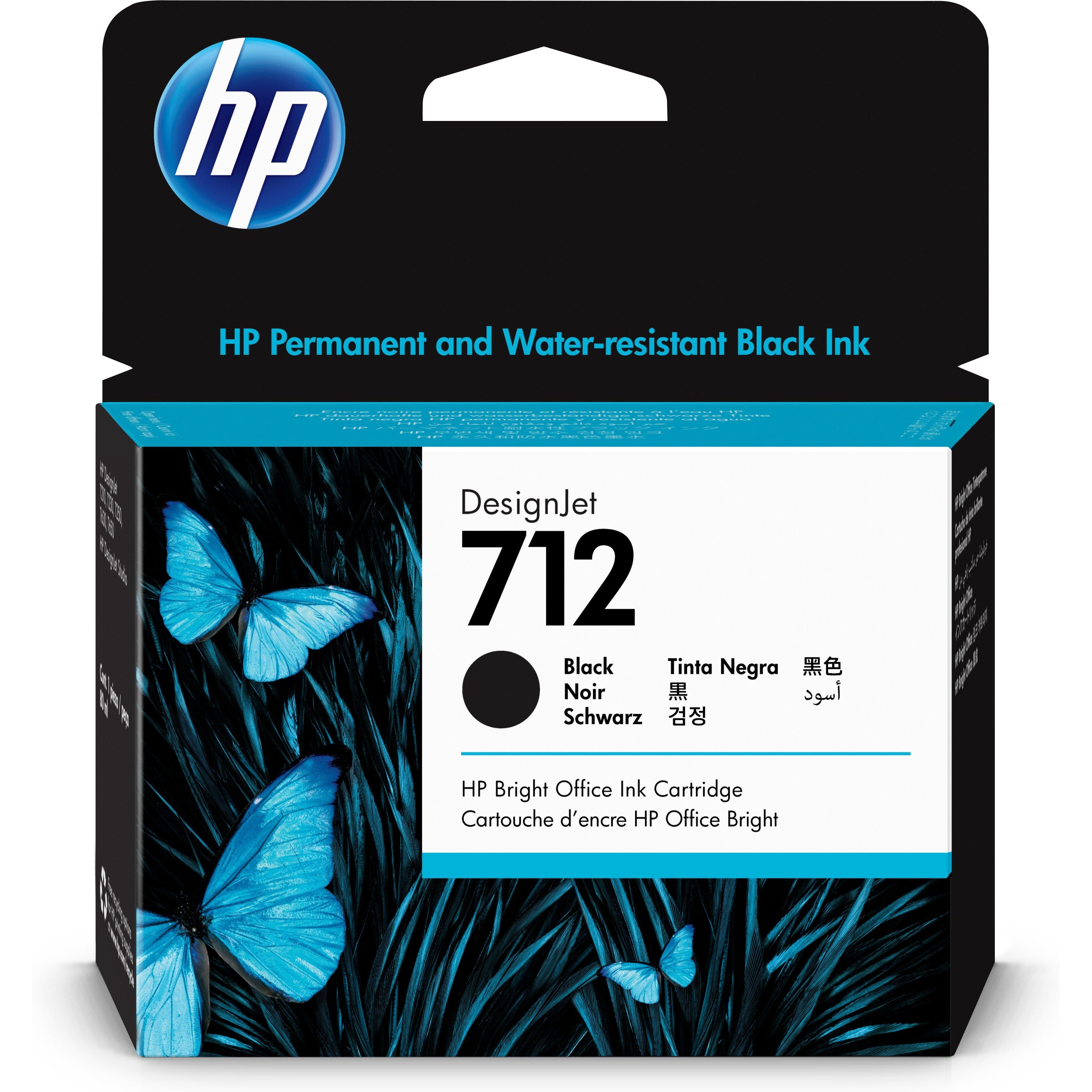 HP DesignJet 712 (80ml) svart blekhylki
