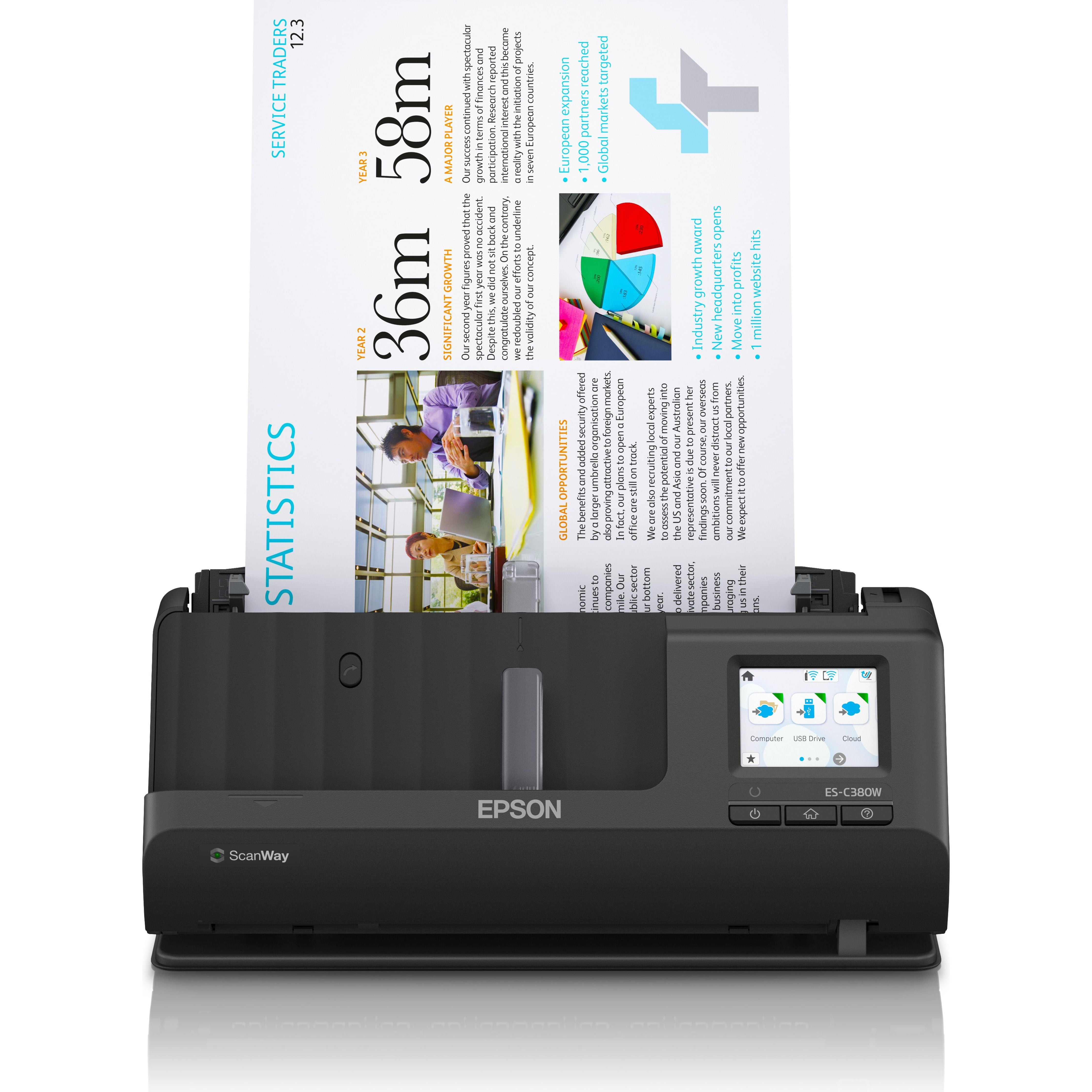 Epson Workforce ES-C380W compact networkscanner