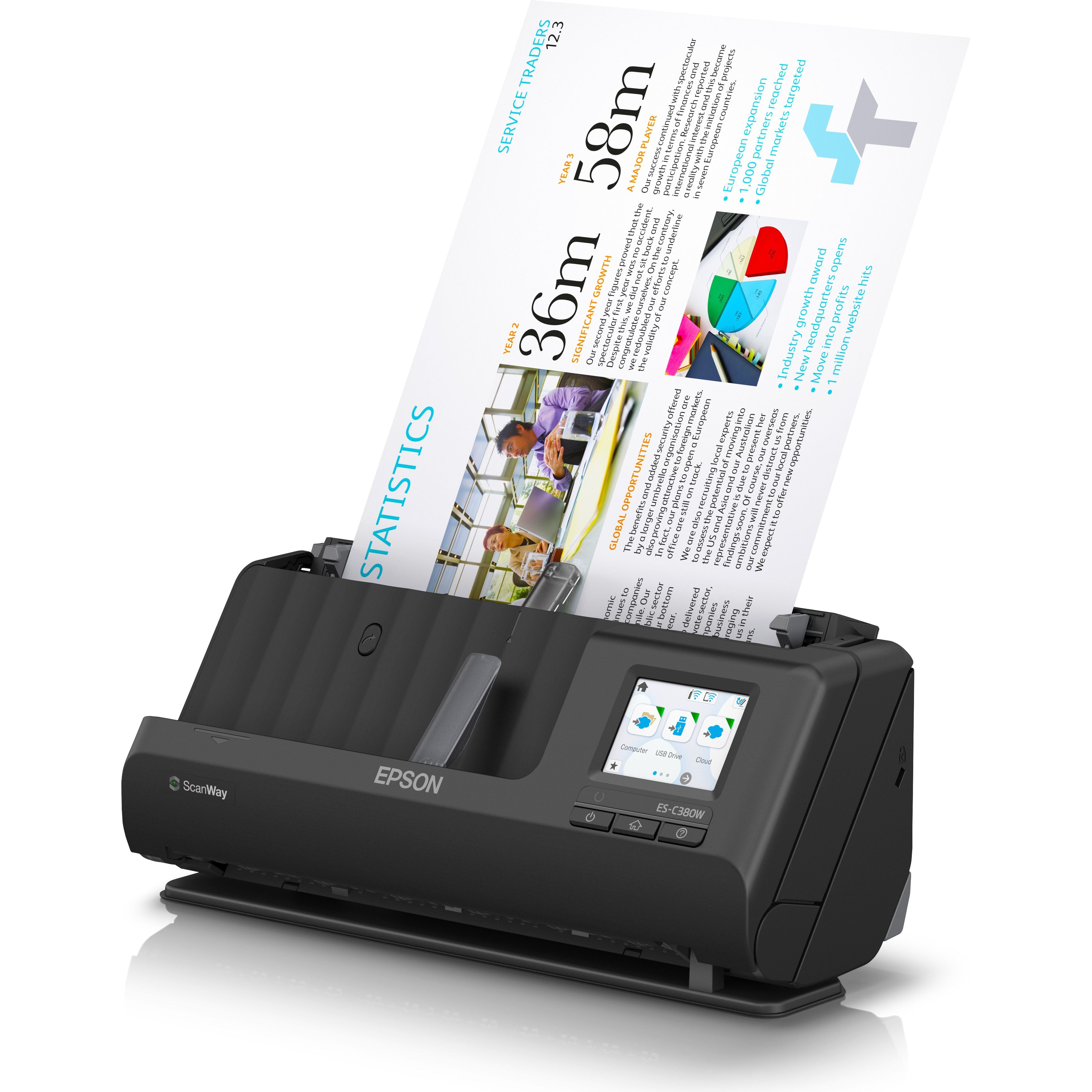 Epson Workforce ES-C380W compact networkscanner