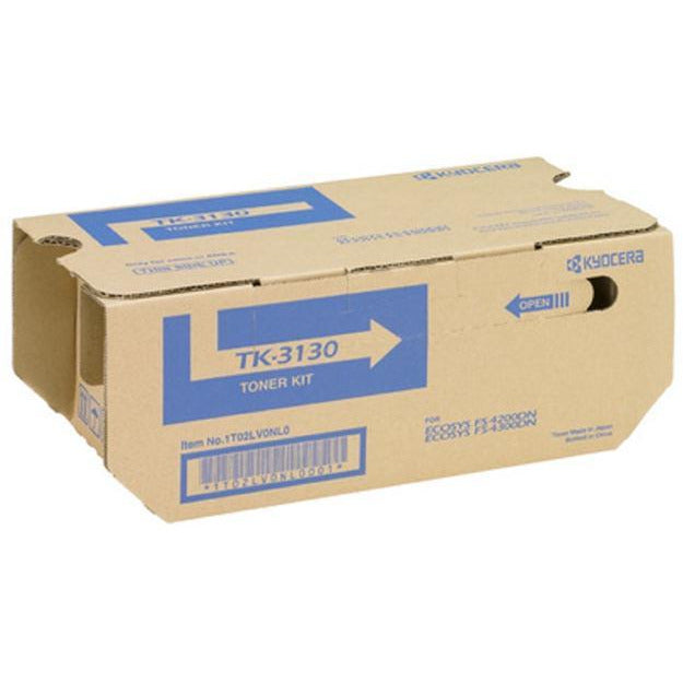 Kyocera TK-3130 svart Toner-Kit: (prentar 25,000 síður) fyrir FS-4200DN and FS-4300D Printers