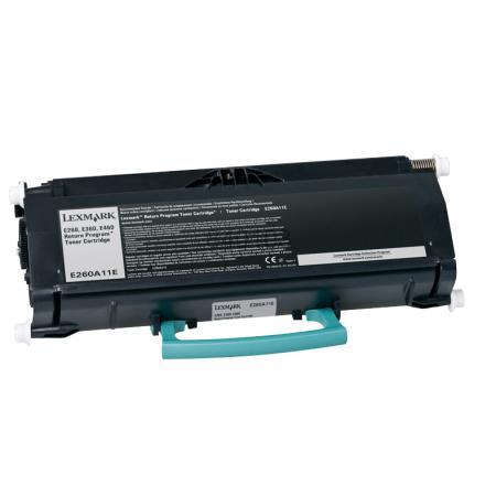 Lexmark E260A11E (prentar: 3,500 síður) Return Program svart dufthylki